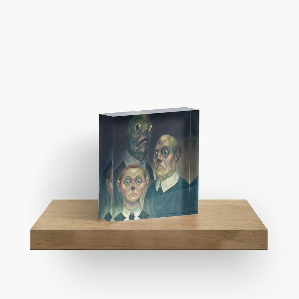 Lovecraft - Innsmouth Family Portrait Acrylic Block
