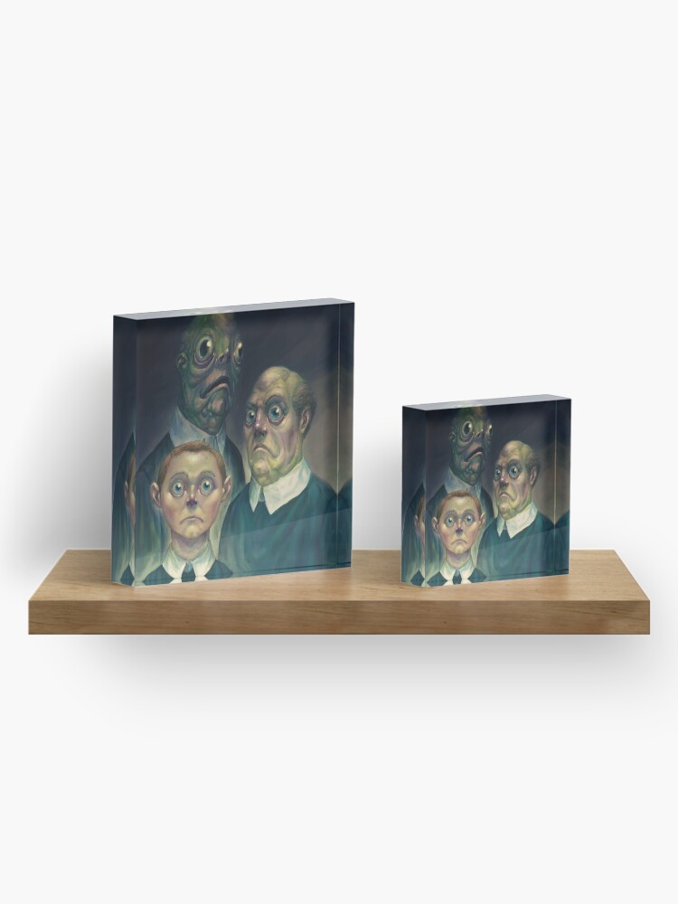 Alternate view of Lovecraft - Innsmouth Family Portrait Acrylic Block