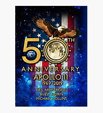 50th Anniversary Apollo 11 moon landing 1969-2019 Photographic Print