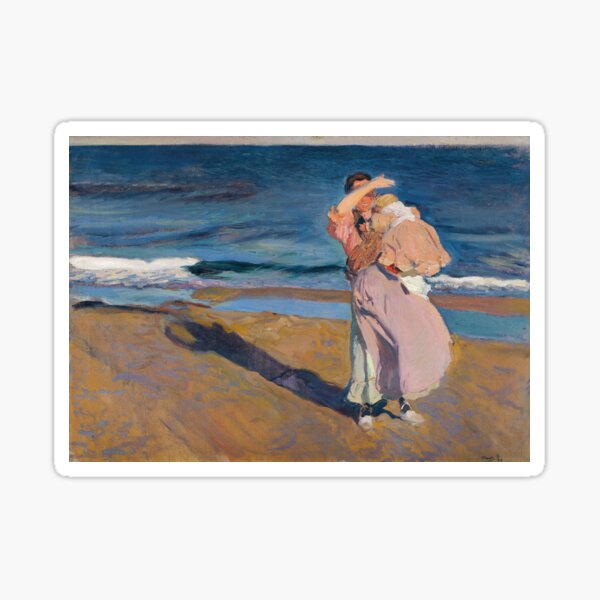 Pescadoras con su hijo, Joaquín Sorolla, 1908. Pegatina