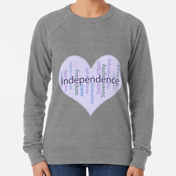 Independence Heart - Keeping It All Together (Blank Background) Lightweight Sweatshirt