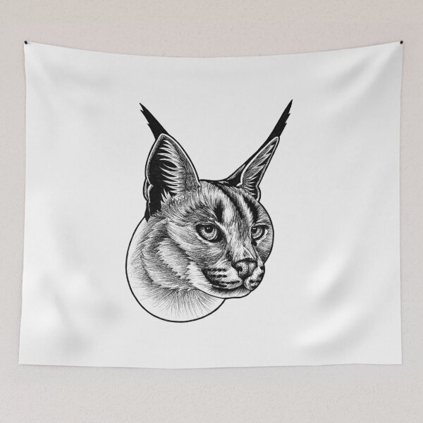 Item preview, Caracal - small wild cat designed and sold by LorenDowding.