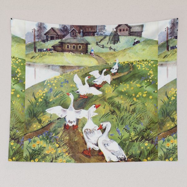 Item preview, Geese being called in designed and sold by Vintage Designs +.