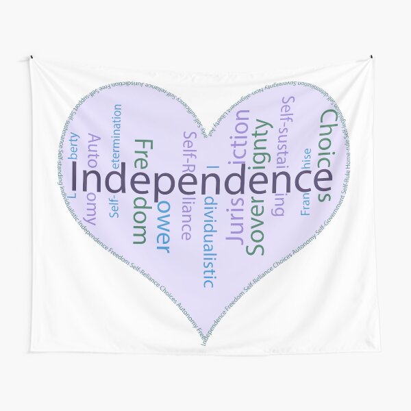 Independence Heart - Keeping It All Together (Blank Background) Tapestry
