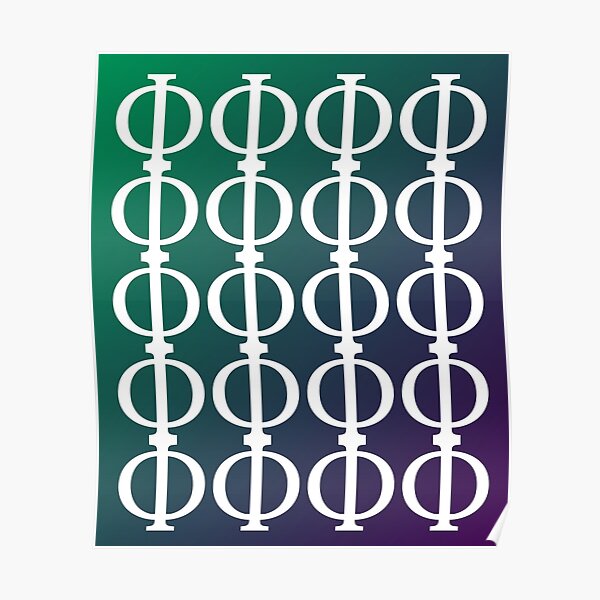Philosophie Symbol Muster Philosoph Griechischer Buchstabe Phi Poster Von Vikingrunes Redbubble