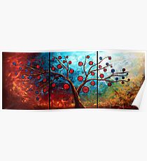 The Red & Blue Fruit Poster