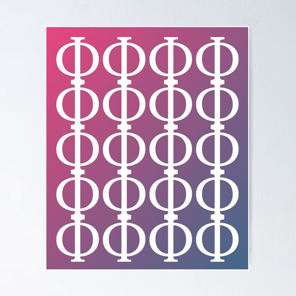 Item preview, Philosophy Symbol Pattern Philosopher Greek Letter Phi designed and sold by VikingRunes.