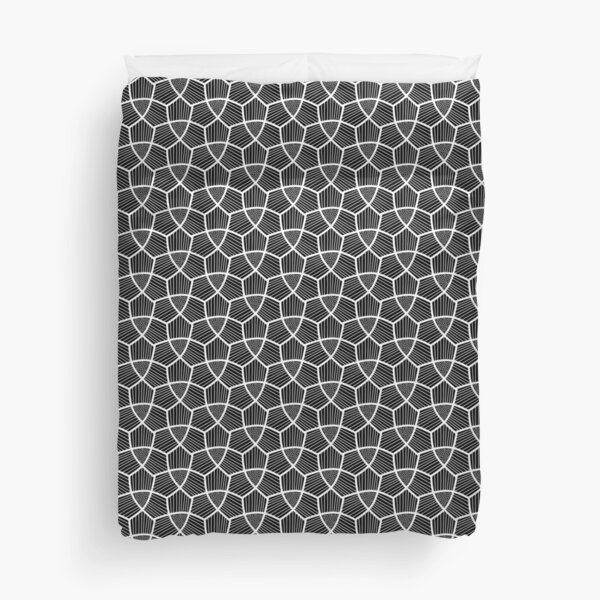 Black/White Reuleaux Triangle Duvet Cover