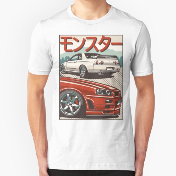 Monster Skyline GTR R32 & R34 Slim Fit T-Shirt