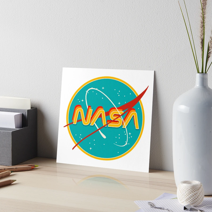 Pegatina for Sale con la obra «RETRO DE LA NASA» de Emily Zigo