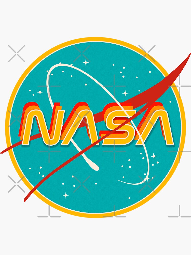 Sticker for Sale avec l'œuvre « NASA RÉTRO » de l'artiste Emily Zigo