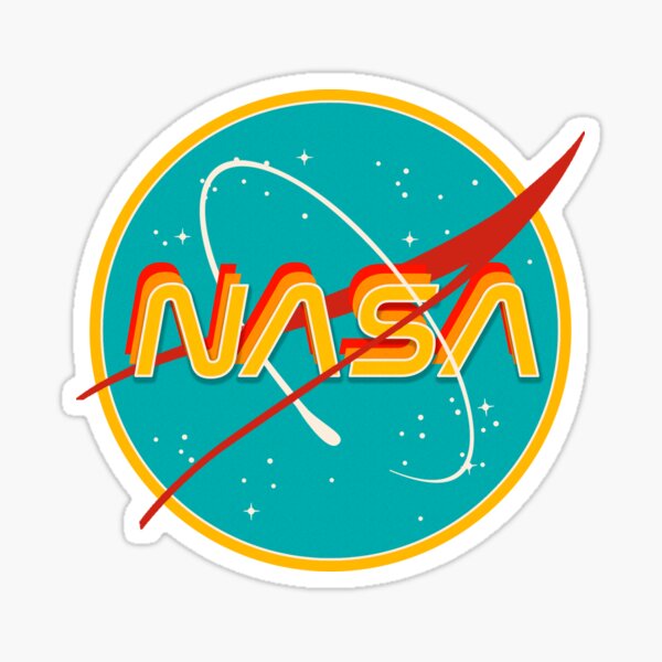 Nasa Sticker (€2,05) ❤ liked on Polyvore featuring home, home decor, office  accessories, vintage stickers and vi…