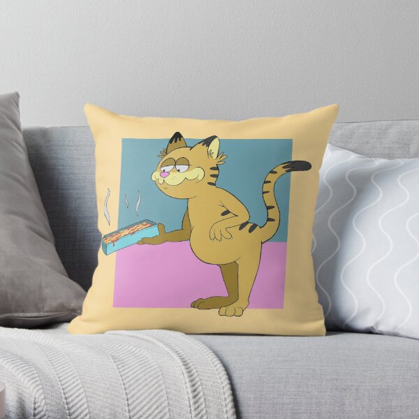 Coussins Sur Le Theme Lasagne Chat Redbubble