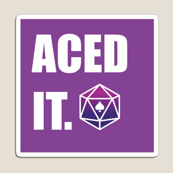 Aced it d20 Magnet