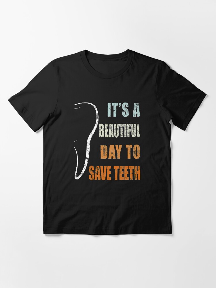 "Retro Save Teeth Dentist Dental Hygienist Assistant Tshirt" Tshirt