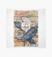 American main street US ROUTE 66 artwork Scarf