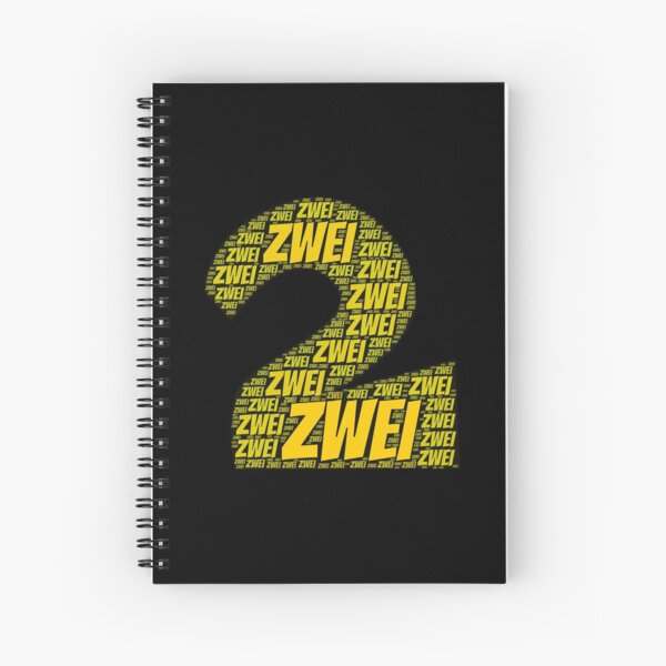 Artikel-Vorschau von Zahl Zwei T-Shirt Deutsch als Geburtstagsgeschenk, designt und verkauft von ProjectsMM.