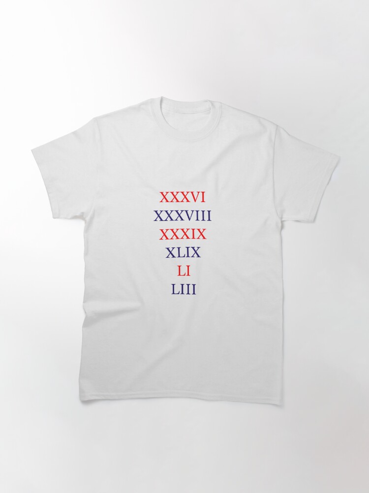 Patriots Super Bowl Wins' Classic T-Shirt for Sale by saschultz