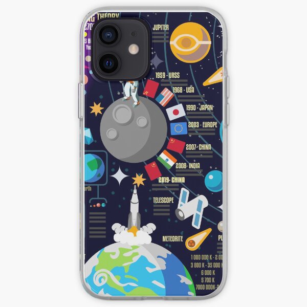 Space Universe Infographics Big Bang iPhone Soft Case