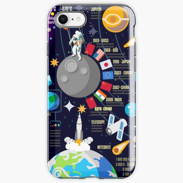 Space Universe Infographics Big Bang iPhone Tough Case