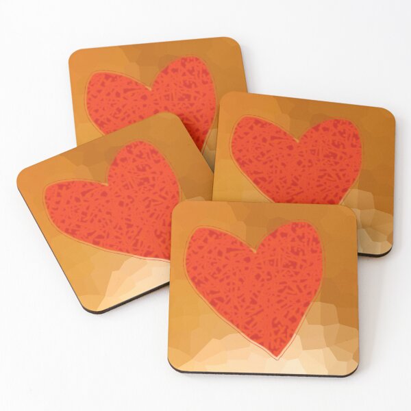 Item preview, Red Heart on Yellow designed and sold by ellenhenry.