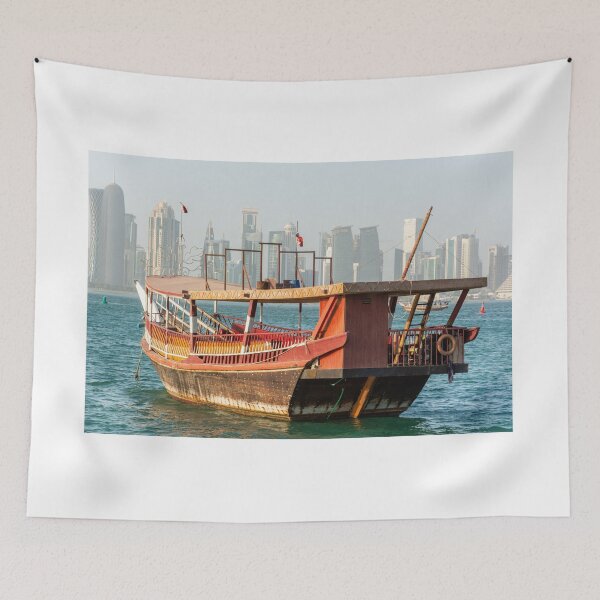 Item preview, Traditional dhow boat in Doha designed and sold by AlizadaStudios.
