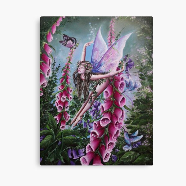 "Foxglove fairy faerie fantasy" Canvas Print for Sale by gabo2828