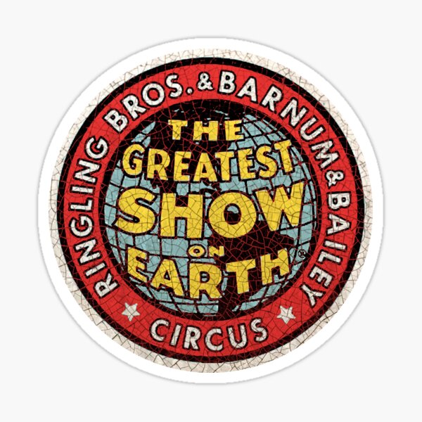 RINGLING BROS CIRCUS CLOWN BUILDING SIGN DECAL 3X2  MORE SIZES AVAIL 
