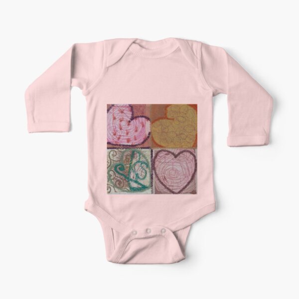 Square Root of 16 Equals Love Long Sleeve Baby One-Piece