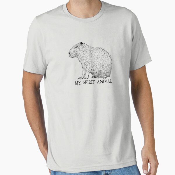 Aperçu de l'œuvre Capybara : mon animal spirituel ! créée et vendue par impishthreads.