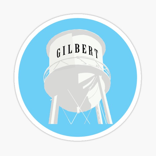 Item preview, Gilbert Arizona Water Tower Sticker designed and sold by Hevding.