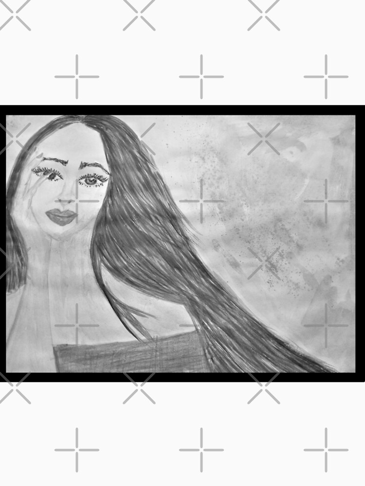 Black and White Watercolour Portrait by IvanaKada