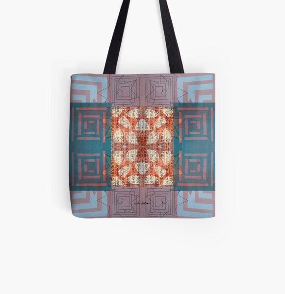 Star Smiling While Walking the Labyrinth All Over Print Tote Bag