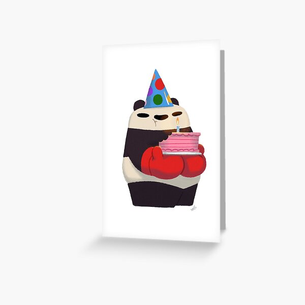 Birthday Panda Greeting Card