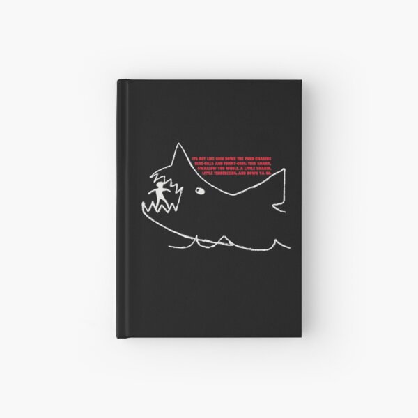 "Jaws Quints chalk drawing" Hardcover Journal for Sale by MPBaldwin Redbubble