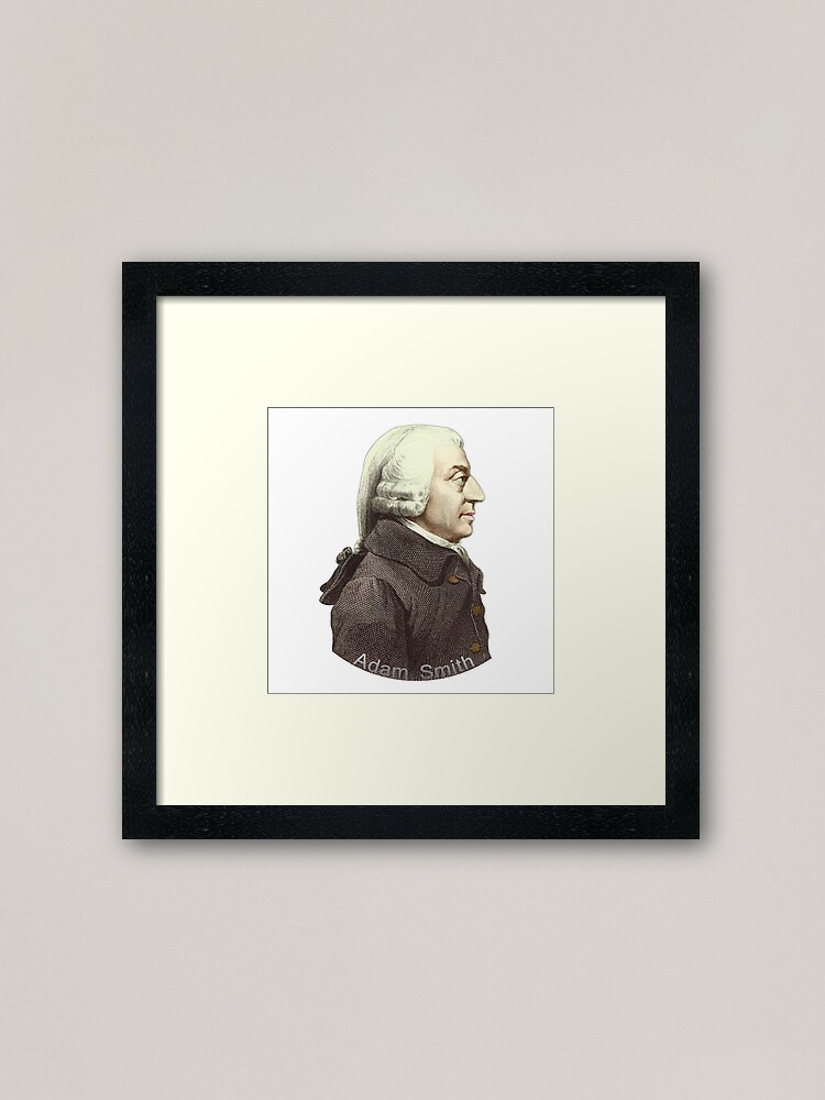 Alternate view of Scottish Economist Adam Smith Portrait Framed Art Print