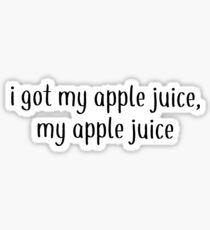 Pegatina brillante Jugo de manzana- Daniel Seavey wdw