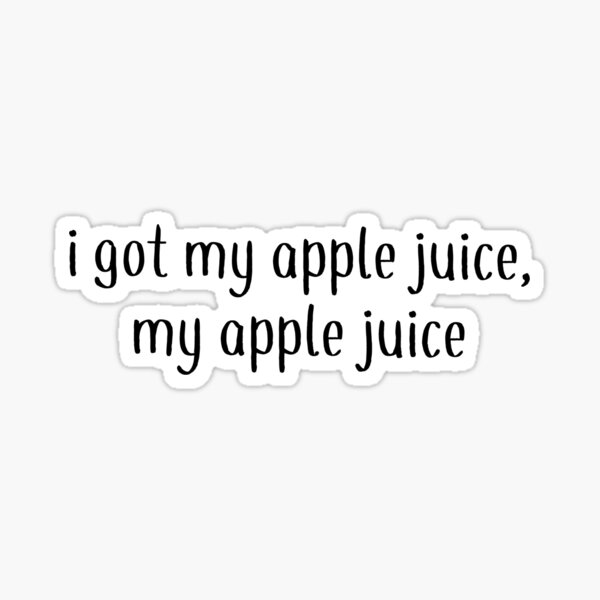 Apple Juice- Daniel Seavey wdw Sticker