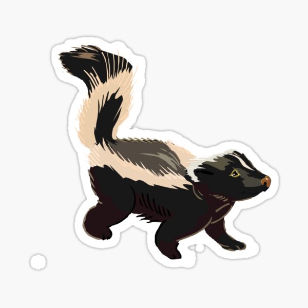 Skunk - Skunk Shirt - Skunk Drawing - Skunk Painting - Skunk Lovers - Skunk Gift - Gift For Skunk Lovers Sticker