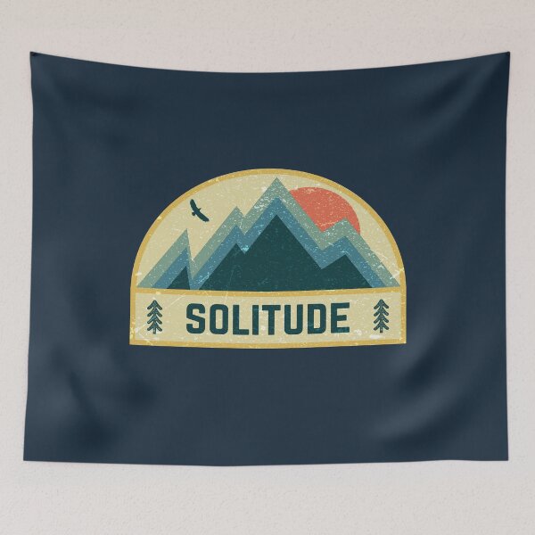 Item preview, Solitude Retro Mountain Badge designed and sold by dk80.