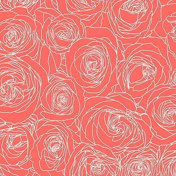 Artwork thumbnail, Coral Roses by ColorObsession