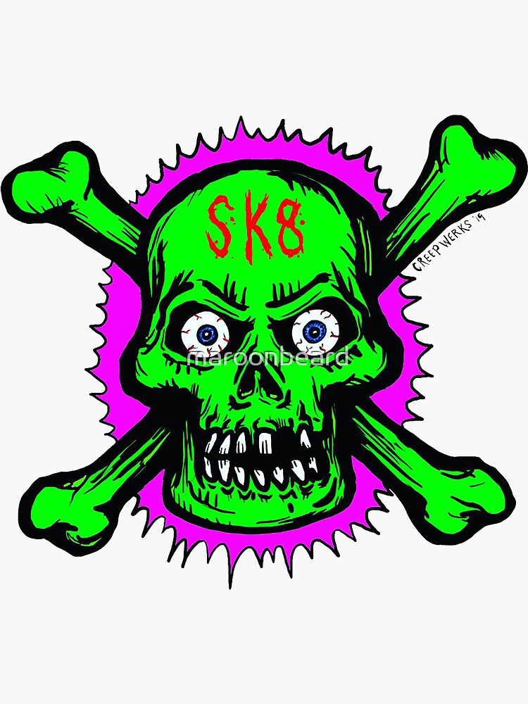 アート・デザイン・音楽 sk8 on the wall / catalog & sticker