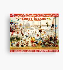 Jahrgang Coney Island Leinwanddruck