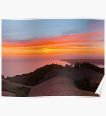 Nordkalifornien Sonnenuntergang Poster