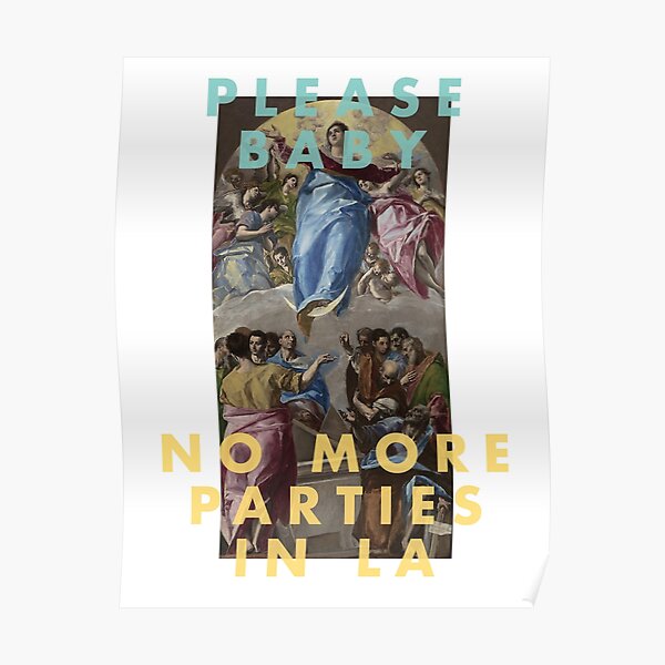 Kanye West - No More Parties in LA Poster