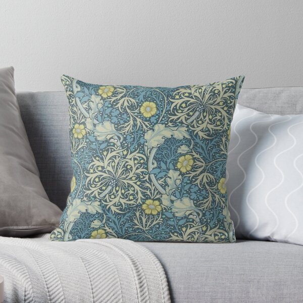 William Morris Seaweed Throw Pillow