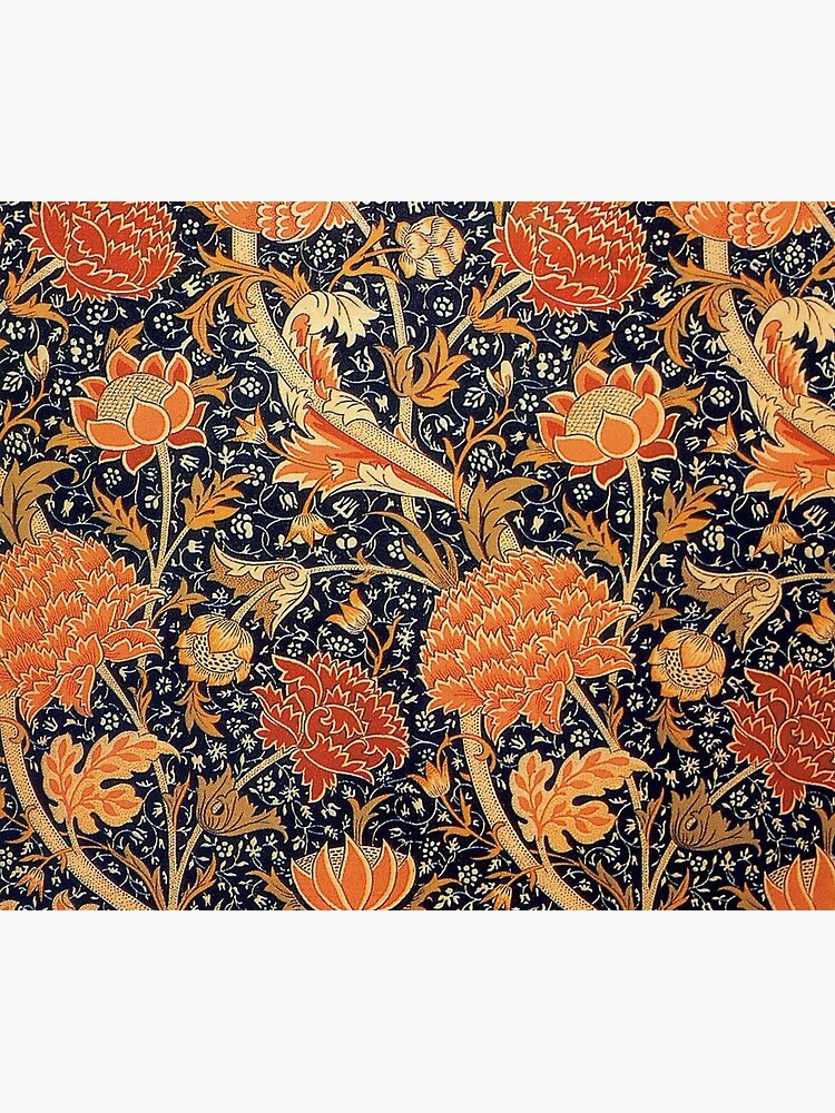 William Morris Orange Cray Floral Art Nouveau by historicalstuff