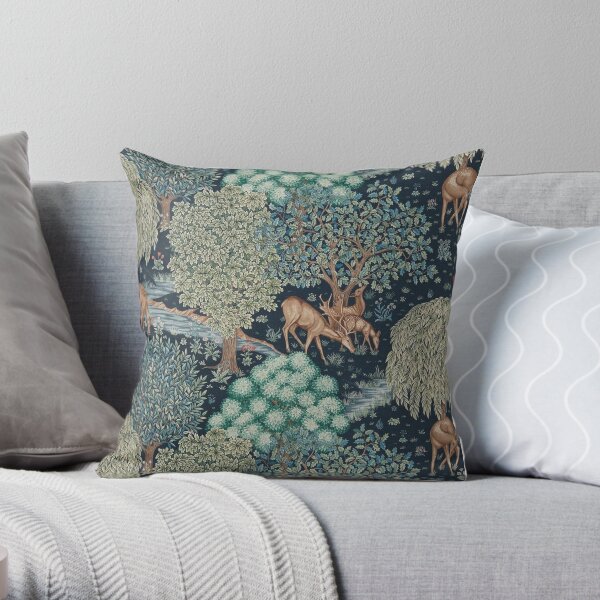 William Morris The Brook Throw Pillow