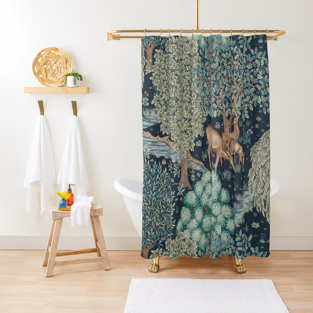 William Morris The Brook Shower Curtain