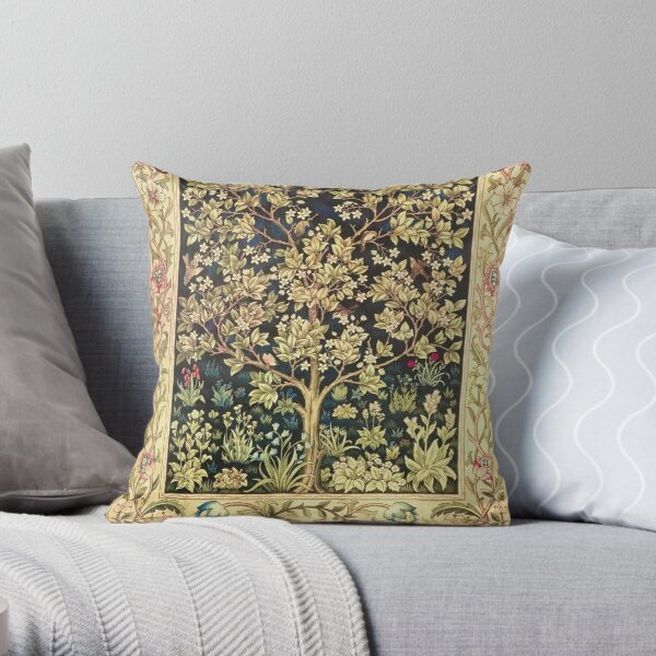 William Morris Tree Of Life Throw Pillow